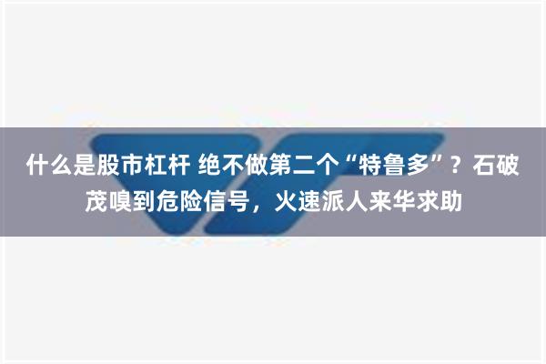 什么是股市杠杆 绝不做第二个“特鲁多”？石破茂嗅到危险信号，火速派人来华求助