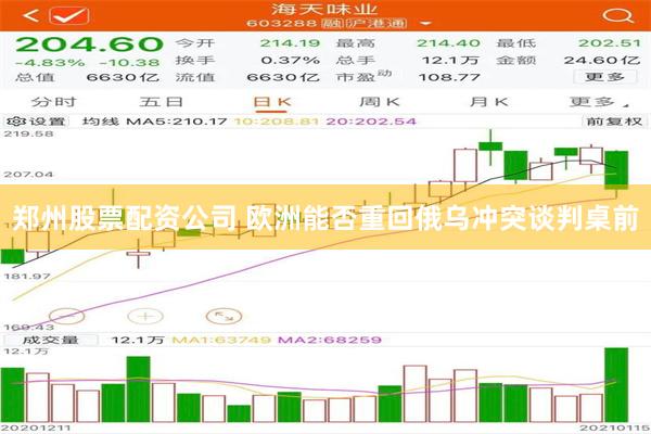 郑州股票配资公司 欧洲能否重回俄乌冲突谈判桌前